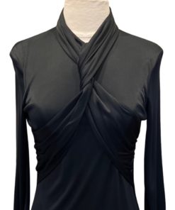 VERSACE Jersey Dress in Black (6) 5