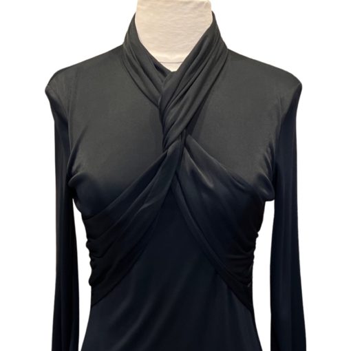 VERSACE Jersey Dress in Black (6) 2