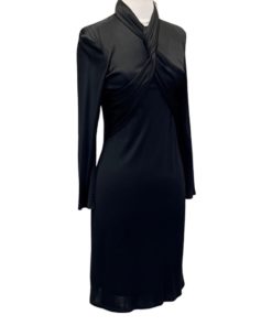 VERSACE Jersey Dress in Black (6) 7