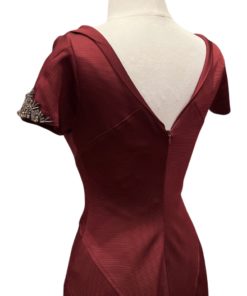 ZAC POSEN Cap Sleeve Gown in Ruby (2) 10
