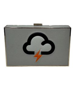 ANYA HINDMARCH Cloudy Clutch In Gray 4