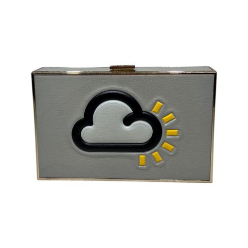 ANYA HINDMARCH Cloudy Clutch In Gray 3