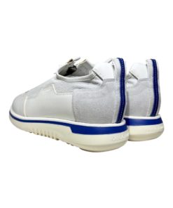 GIORGIO ARMANI Zip Sneakers in White and Blue 11