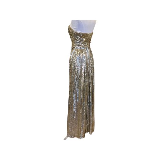 BADGLEY MISCHKA Sequin Gown in Gold (2) 3