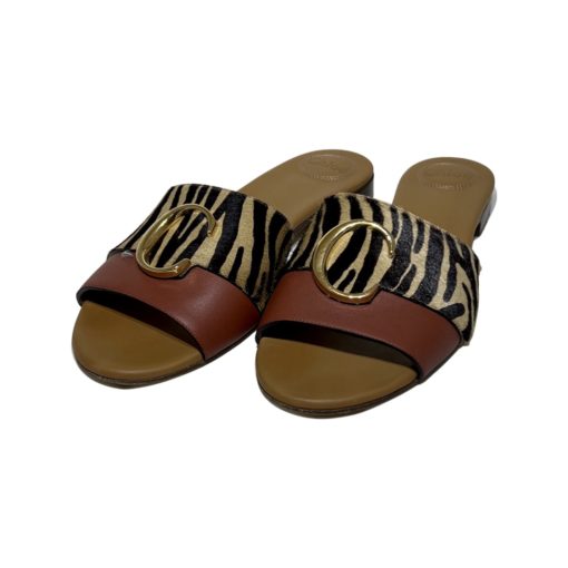 CHLOE Zebra Sandal (41) 5