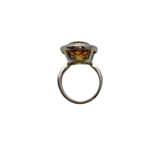 Custom Citrine Diamond Ring in 14k Gold 4