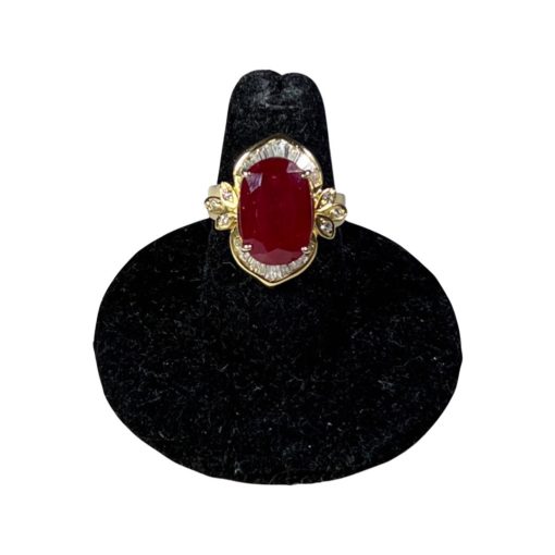 Custom Ruby Diamond Ring in 18k Gold (6) 2