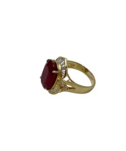 Custom Ruby Diamond Ring in 18k Gold (6) 8