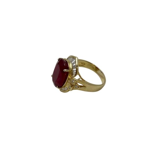 Custom Ruby Diamond Ring in 18k Gold (6) 3