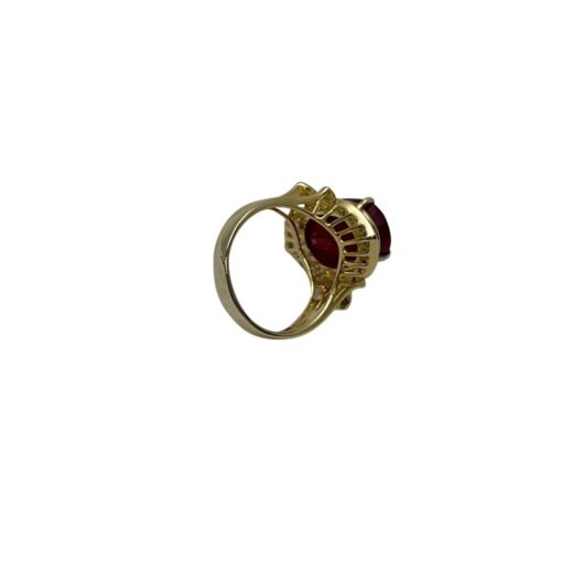 Custom Ruby Diamond Ring in 18k Gold (6) 5
