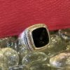 DAVID YURMAN Faceted Onyx Albion Ring 11mm 11