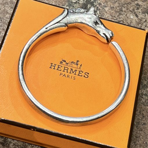 HERMES Cheval Bangle Bracelet 1