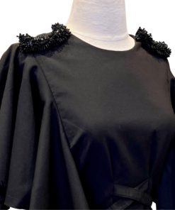 JOHANNA ORTIZ Ruffle Dress in Black (6) 7