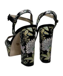 LE SILLA Floral Sandal in Black Multicolor (41) 9