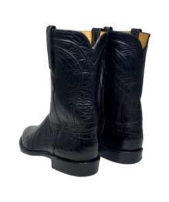 LUCCHESE Belly Caiman Ropers in Black (10.5) 7