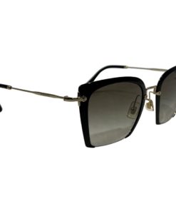 MIU MIU SMU52R Gradient Sunglasses in Black and Gold 6