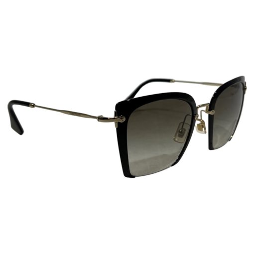 MIU MIU SMU52R Gradient Sunglasses in Black and Gold 3