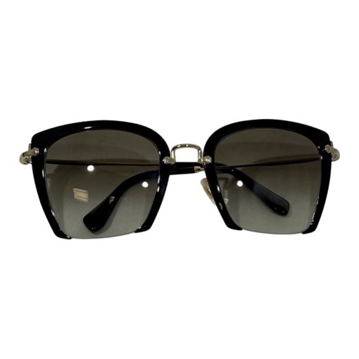 MIU MIU SMU52R Gradient Sunglasses in Black and Gold 4
