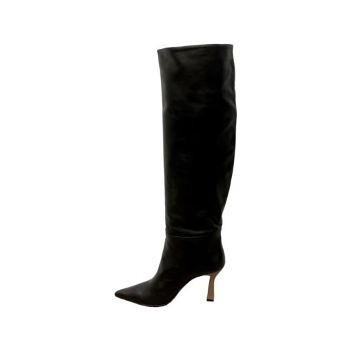 WANDLER Isa Knee Boots in Black and Nude (41) 3