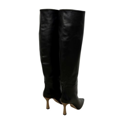 WANDLER Isa Knee Boots in Black and Nude (41) 5