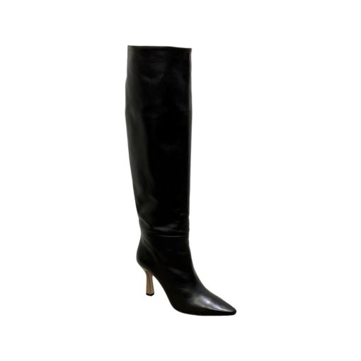 WANDLER Isa Knee Boots in Black and Nude (41) 1