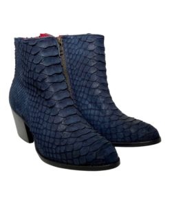 ALCALA Python Booties in Blue (8.5) 8