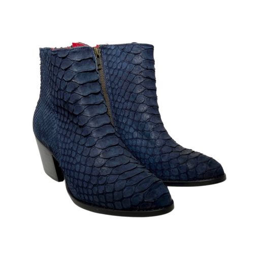 ALCALA Python Booties in Blue (8.5) 4