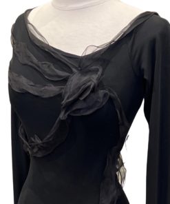 ARMANI Ribbon Cocktail Dress in Black (4) 9