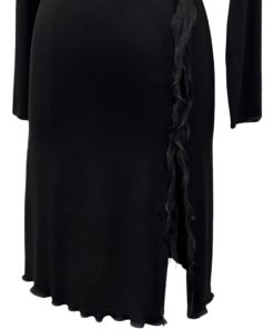 ARMANI Ribbon Cocktail Dress in Black (4) 10