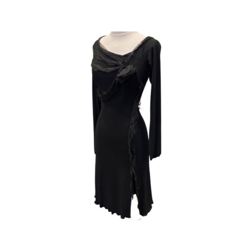 ARMANI Ribbon Cocktail Dress in Black (4) 7