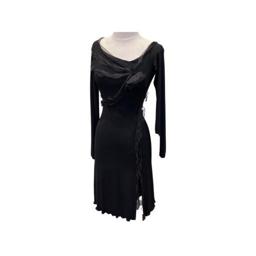 ARMANI Ribbon Cocktail Dress in Black (4) 8