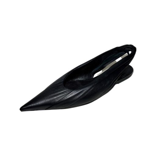 BALENCIAGA Knife Slingback Flats in Black (39) 7