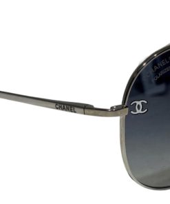 CHANEL Pilot Sunglasses in Silver 7