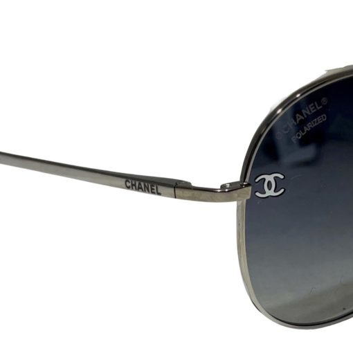 CHANEL Pilot Sunglasses in Silver 3