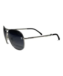 CHANEL Pilot Sunglasses in Silver 8