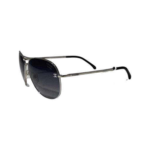 CHANEL Pilot Sunglasses in Silver 4