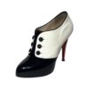 CHRISTIAN LOUBOUTIN Esoteri Button Pumps in Black and White (37.5) 13