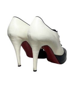 CHRISTIAN LOUBOUTIN Esoteri Button Pumps in Black and White (37.5) 8