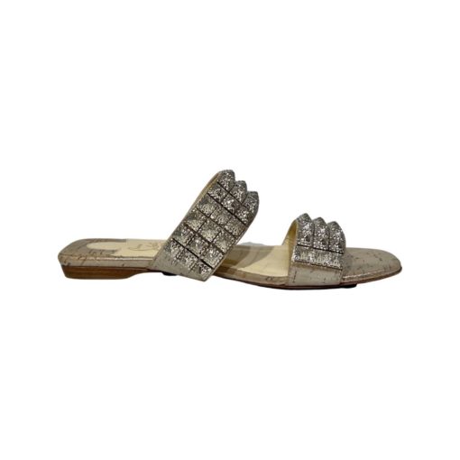 CHRISTIAN LOUBOUTIN Liege Pepite Studded Myriadiam Sandals in Gold (37.5) 3