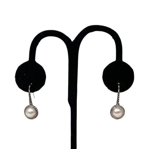 DAVID YURMAN Cable Pearl Drop Earrings 1