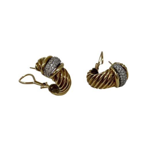 DAVID YURMAN Diamond Shrimp Earrings in 18k Gold 2