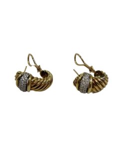 DAVID YURMAN Diamond Shrimp Earrings in 18k Gold 12