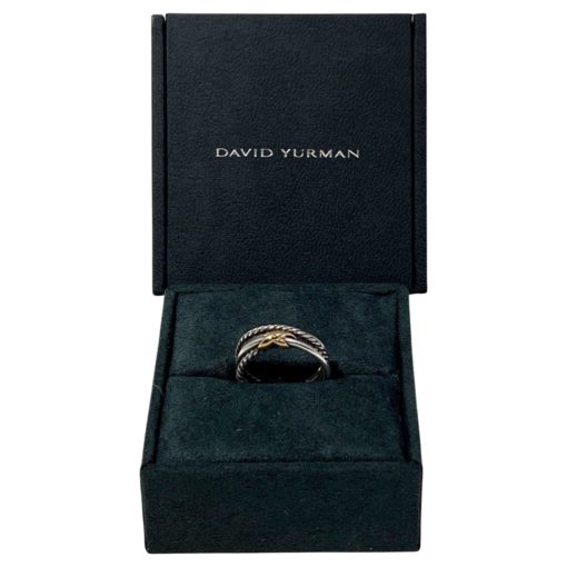 DAVID YURMAN X Crossover Ring in Sterling Silver and 18K Gold 2