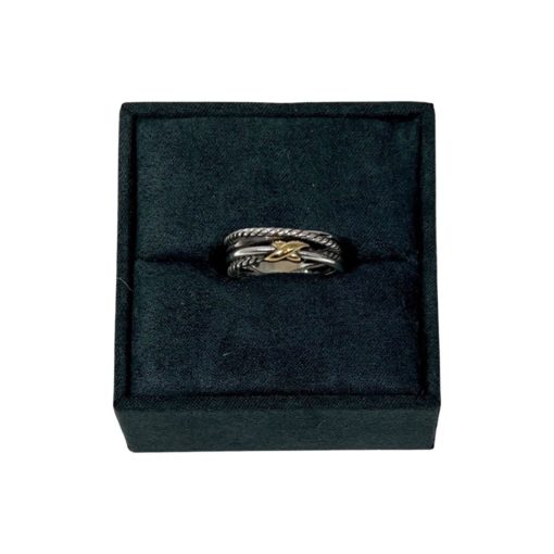 DAVID YURMAN X Crossover Ring in Sterling Silver and 18K Gold 3