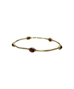 IPPOLITA Amethyst Rock Candy Bangle Bracelet in 18k Gold 5