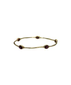 IPPOLITA Amethyst Rock Candy Bangle Bracelet in 18k Gold 6