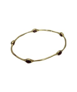 IPPOLITA Amethyst Rock Candy Bangle Bracelet in 18k Gold 7