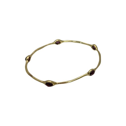 IPPOLITA Amethyst Rock Candy Bangle Bracelet in 18k Gold 4