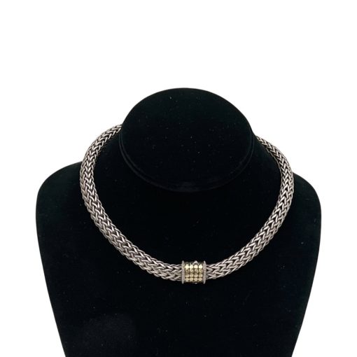 JOHN HARDY Dot Classic Chain Necklace in Sterling Silver and 18k Gold 1