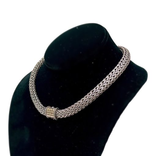 JOHN HARDY Dot Classic Chain Necklace in Sterling Silver and 18k Gold 3